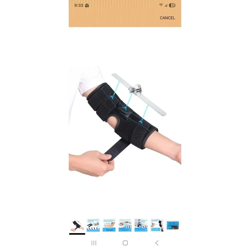 Cubital Tunnel Syndrome Elbow Brace Ulnar‎ Nerve Splint Immobilizer Adj. Support
